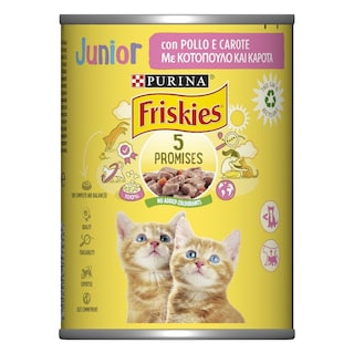 FRISKIES | ΓΑΤΟΤΡΟΦΗ Junior Κοτόπουλο με Καρότα 400g