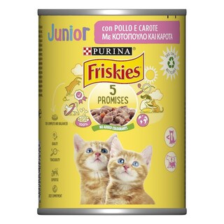 FRISKIES | ΓΑΤΟΤΡΟΦΗ Junior Κοτόπουλο με Καρότα 400g