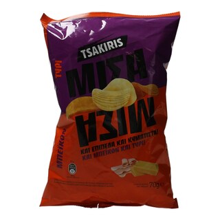 ΤΣΑΚΙΡΗΣ | ΤΣΙΠΣ ΜΕ ΤΥΡΙ ΚΑΙ ΜΠΕΪΚΟΝ 70 GR