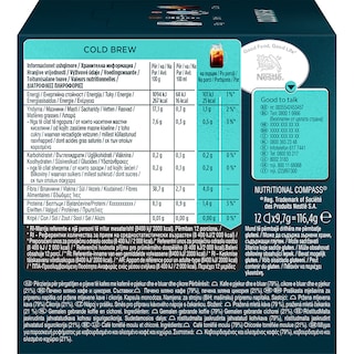 NESCAFE | DOLCE GUSTO | Κάψουλες Καφέ Dolce Gusto Cold Brew 12x9.7g