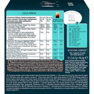 NESCAFE | DOLCE GUSTO | Κάψουλες Καφέ Dolce Gusto Cold Brew 12x9.7g