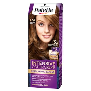 PALETTE | Βαφή Μαλλιών Intensive Color Creme 7.56 Μπρονζέ Μόκα 1 Τεμάχιο