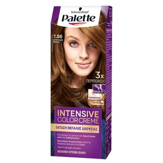 PALETTE | Βαφή Μαλλιών Intensive Color Creme 7.56 Μπρονζέ Μόκα 1 Τεμάχιο