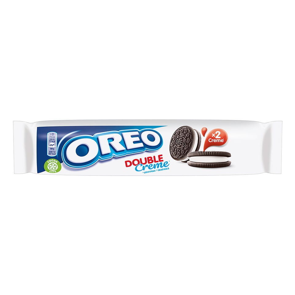 OREO Μπισκότα Γεμιστά Διπλή Βανίλια 185g