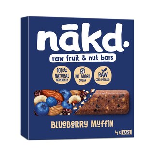 NAKD | Μπάρες Δημητριακών Blueberry Muffin 4 X 35 g
