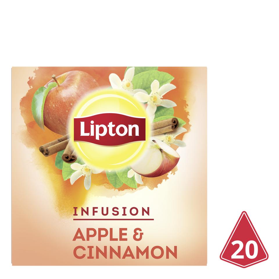 LIPTON Αφέψημα Μήλο Κανέλα 20x2g