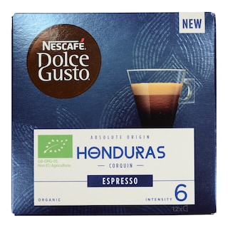 NESCAFE | DOLCE GUSTO | ΚΑΦΕΣ ΚΑΒΟΥΡΔΙΣΜΕΝΟΣ ΒΙΟΛΟΓΙΚΟΣ HONDURAS 72 GR