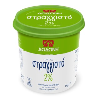 Γιαούρτι Στραγγιστό 2% Λιπαρά 1 kgr