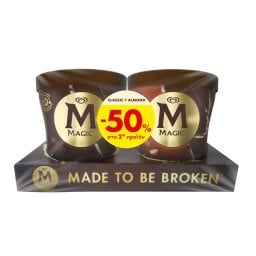 MAGIC | Παγωτό Classic + Almond 2x310g 50% στο 2ο