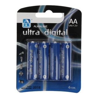 ΑΒ | Μπαταρίες Αλκαλικές Ultra Digital ΑΑ 4 Τεμάχια