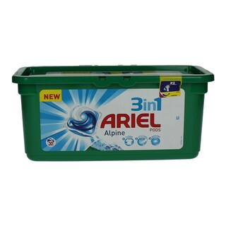ARIEL | ΥΓΡΕΣ ΚΑΨΟΥΛΕΣ ΠΛΥΝΤΗΡΙΟΥ ΡΟΥΧΩΝ 3 ΣΕ 1 ALPINE 30 ΤΕΜ