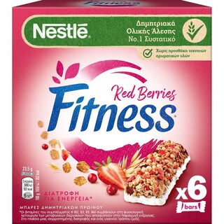 FITNESS | Μπάρες Δημητριακών Red Berries 6 X 23.5gr