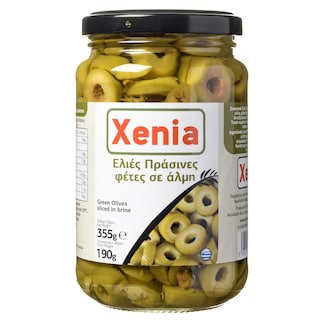 XENIA | Ελιές Πράσινες Φέτες 190 gr