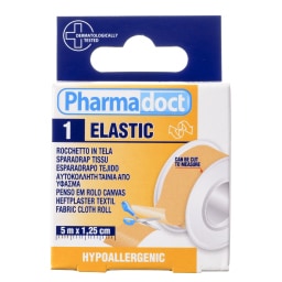 PHARMADOCT | Ταινία Αυτοκόλλητη Υφασμάτινη 5mx1,25cm 1 Τεμάχιο