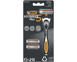 BIC | Σετ Ξυρίσματος Hybrid 5 Flex Λαβή + 2 Ανταλλακτικά 1 Τεμάχιο