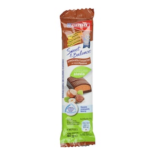 SWEET & BALANCE | Σοκολάτα Γάλακτος Πραλίνα Στέβια 40gr