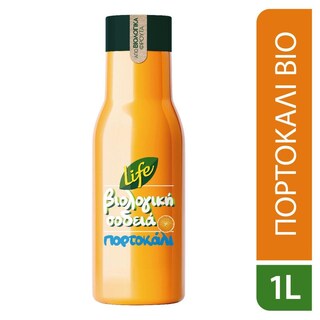 LIFE | Φυσικός Χυμός Πορτοκάλι Bio Βιολογική Σοδειά 1lt