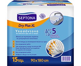 SEPTONA | Υποσέντονα Dry Plus XL 90x180cm 15 Τεμάχια