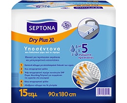 SEPTONA | Υποσέντονα Dry Plus XL 90x180cm 15 Τεμάχια