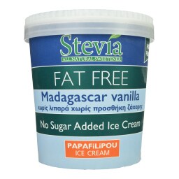 P & P | Παγωτό Στέβια Βανίλια Χωρίς Λιπαρά 450g