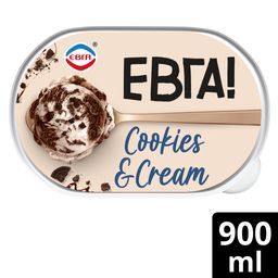 ΕΒΓΑ | Παγωτό Cookies & Cream 500g