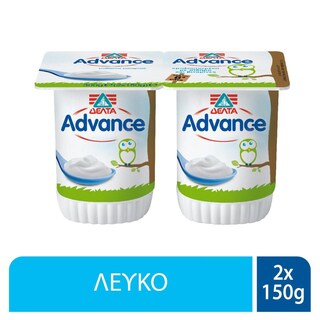 ADVANCE | Επιδόρπιο Γιαουρτιού Λευκό Παιδικό 2x150gr