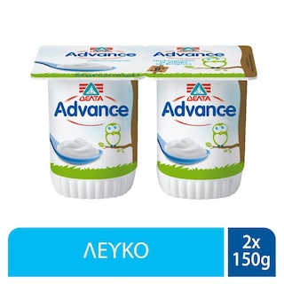 ADVANCE | Επιδόρπιο Γιαουρτιού Λευκό Παιδικό 2x150gr