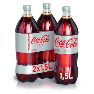 COCA COLA | LIGHT | Αναψυκτικό Cola Light Φιάλη 2x1,5lt
