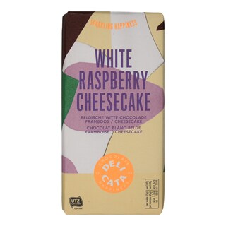 DELICATA | ΛΕΥΚΗ ΣΟΚΟΛΑΤΑ RASBERRY CHEESECAKE 180 GR