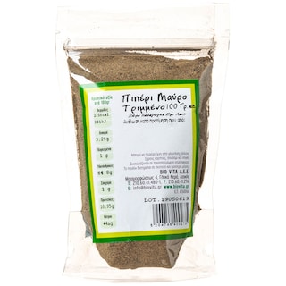 BIOVITA | Πιπέρι Μαύρο Τριμμένο Βιολογικό 100g