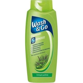 WASH&GO | Σαμπουάν 5 Δράσεις Λιπαρά Μαλλιά 700ml