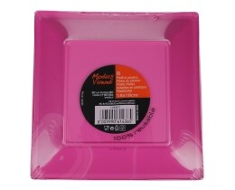 - | ΠΙΑΤΑ ΠΛΑΣΤΙΚΑ ΤΕΤΡΑΓΩΝΑ ΦΟΥΞΙΑ 18 CM 8 ΤΕΜ