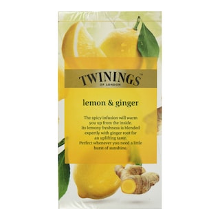 TWININGS | Αφέψημα Λεμόνι Τζίντζερ 20x1.5g