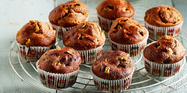 Mάφιν ροδάκινο με πράσινο τσάι