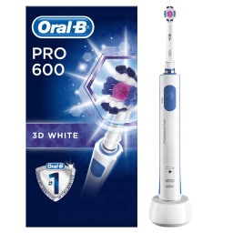 ORAL B | Ηλεκτρική Οδοντόβουρτσα Pro 600 3D White 1 Τεμάχιο