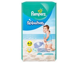 PAMPERS | Πάνες βρακάκι Μαγιό Μωρού Splashers Νο4-5 9-15kg 11 Τεμάχια