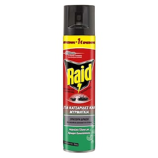 RAID | Κατσαριδοκτόνο Spray Eucalyptus 400ml Έκπτωση 1Ε