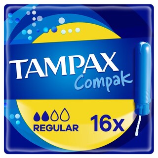 TAMPAX | Ταμπόν Compak Regular 16 Τεμάχια