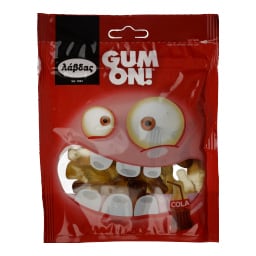 GUM ON | Καραμέλες Ζελίνια Gum On Μπουκάλια Cola 100gr