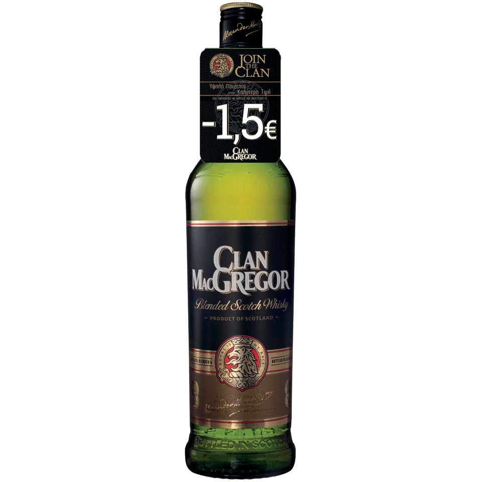 CLAN MACGREGOR Ουίσκι Σκωτίας 700ml Έκπτωση 1.50E