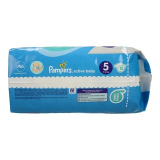 PAMPERS | ΠΑΝΕΣ ΜΩΡΟΥ ACTIVE BABY GIANT ΝΟΥΜΕΡΟ 5 (11-16 KG) 15 ΤΕΜ