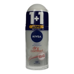 NIVEA | Αποσμητικό Roll On Dry Comfort 50ml 1+1 Δώρο