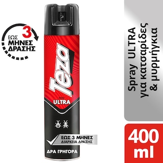 TEZA | Εντομοκτόνο Spray Ultra για Κατσαρίδες & Μυρμήγκια 400ml