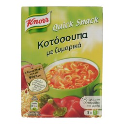 KNORR | QUICK SNACK | ΚΟΤΟΣΟΥΠΑ ΜΕ ΖΥΜΑΡΙΚΑ 30 GR