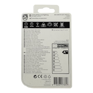 PHILIPS | Λάμπα Led Filament E14 2W 1 Τεμάχιο