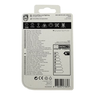 PHILIPS | Λάμπα Led Filament E14 2W 1 Τεμάχιο