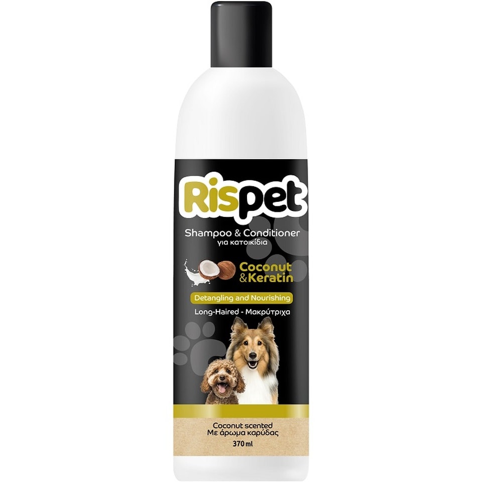 RISPET Σαμπουάν για Κατοικίδια Coconut & Keratin 370ml