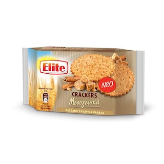 ELITE | ΚΡΑΚΕΡΣ ΜΕ ΚΑΣΤΑΝΗ ΖΑΧΑΡΗ ΚΑΙ ΚΑΝΕΛΑ 105 GR