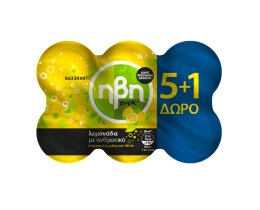 HBH | Λεμονάδα Χωρίς Ζάχαρη Κουτί 6x330ml 5+1 Δώρο