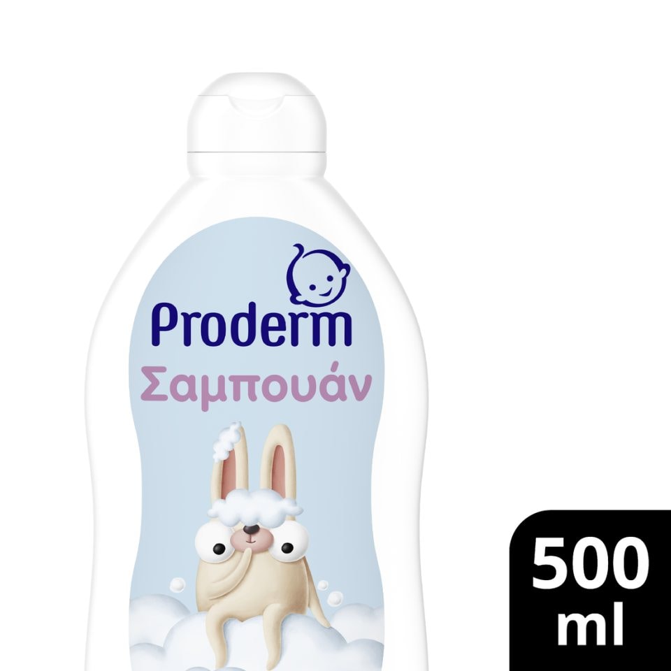 PRODERM Σαμπουάν με Άρωμα Πούδρας 3+ Ετών 500ml